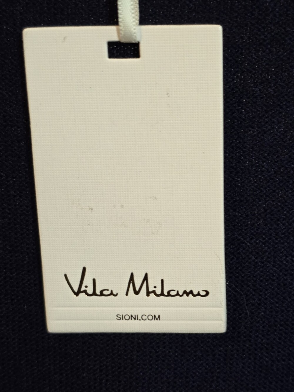 Vila Milano Navy Sweater with White Trim - Picture 5 of 5